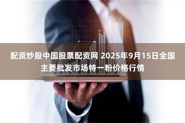 配资炒股中国股票配资网 2025年9月15日全国主要批发市场特一粉价格行情